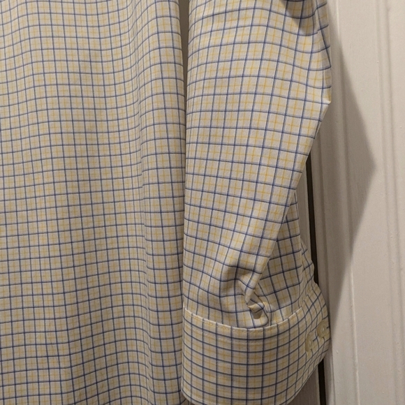 Men's Lauren, Ralph Lauren - Regular Fit Wrinkle Free Stretch Dress Shirt - Picture 9 of 13